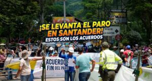 Se levanta paro en Santander por avalúos catastrales tras acuerdo con el Gobierno